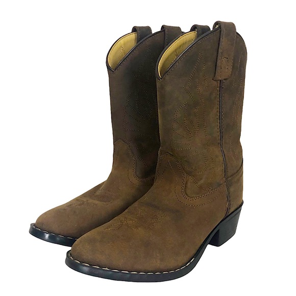 Masterson Boot Co Shoes New Masterson Brown Leather Youth Western